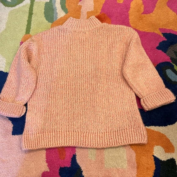 Pink metallic mock neck sweater - Picture 5 of 6